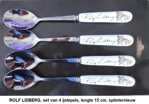 ROLF LIDBERG, splinternieuwe sets van 4 ijslepels, Verzamelen, Overige Verzamelen, Nieuw, Ophalen of Verzenden