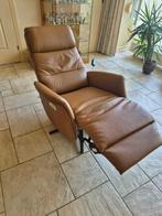 Relax fauteuil camel YLF-345, Ophalen, Minder dan 75 cm, Leer, Zo goed als nieuw