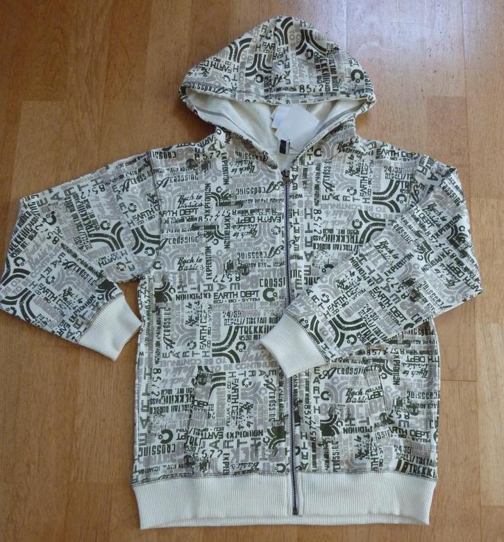 Vest jongen ecru-groen, Kinderen en Baby's, Kinderkleding | Maat 152, Nieuw, Jongen, Trui of Vest, Ophalen of Verzenden