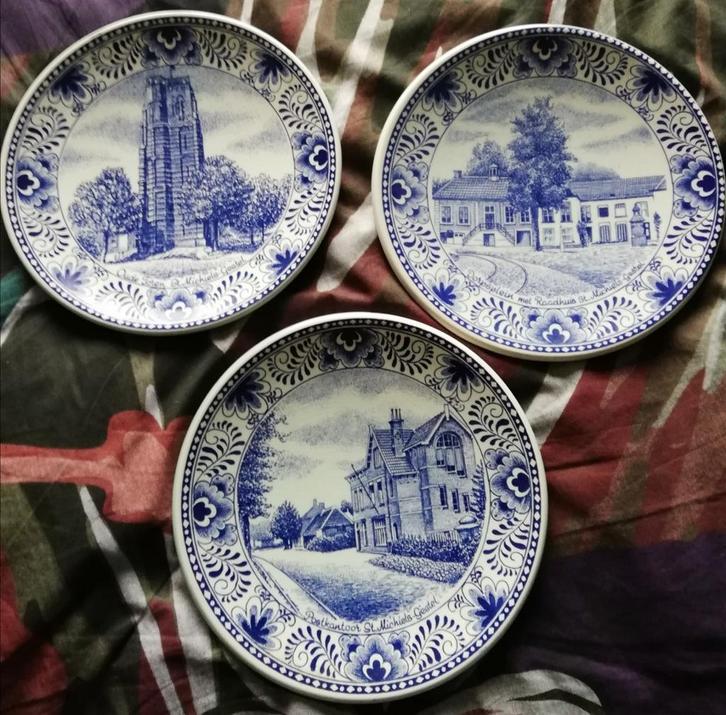St. Michiels Gestel. Oude Toren/Postkantoor /Raadhuis., Antiek en Kunst, Antiek | Wandborden en Tegels, Ophalen