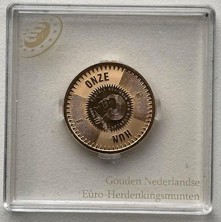 Gouden 10 Euro Munt - Michiel de Ruyter 2007, Postzegels en Munten, Munten | Nederland, Losse munt, Euro's, Koningin Beatrix, Goud