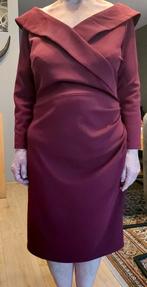 Jurk, kleur Burgundy, maat XL, Overige kleuren, Maat 42/44 (L), Ophalen of Verzenden, Onder de knie