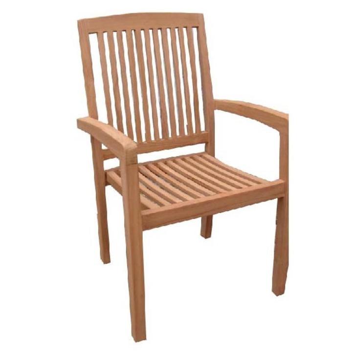 Tuinstoel, Tuin en Terras, Tuinstoelen, Nieuw, Hout, Stapelbaar, Ophalen