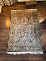 Zijden Kashmir tapijt uit India, Kashmir India, Gebruikt, 100 tot 150 cm, Ophalen of Verzenden