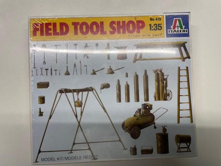 Bouwdoos 1:35 Italeri 419 Field Tool Shop, Hobby en Vrije tijd, Modelbouw | Figuren en Diorama's, Nieuw, Diorama, 1:35 tot 1:50