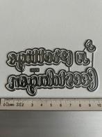 Snijmal tekst Prettige feestdagen, Ophalen of Verzenden, Nieuw, Kerst, Pons of Mal