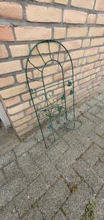 IJzeren wandrek voor 2 potten met planten., Tuin en Terras, Tuinwanddecoratie, Ophalen of Verzenden, Gebruikt