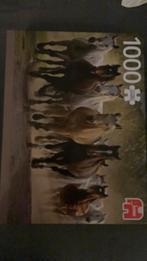 Puzzel 1000 stukjes Een groep paarden, Ophalen of Verzenden, 500 t/m 1500 stukjes, Zo goed als nieuw