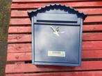 brievenbus blauw + 2 sleutels, Ophalen of Verzenden, IJzer, Wandbrievenbus