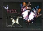 GUYANA 2006 PF BLOK VLINDERS INSECTEN BUTTERFLIES, Ophalen of Verzenden, Postfris, Dier of Natuur