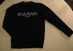 Balmain Paris donkerblauwe sweater(katoen) maat S, Ophalen, Balmain, Blauw, Gedragen