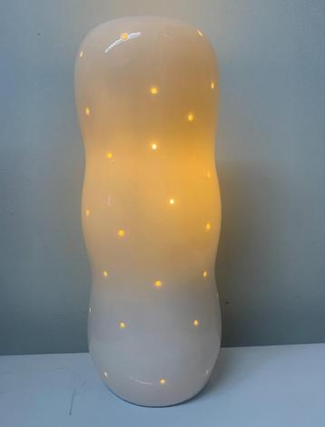 Vintage ikea Damsta lamp -porselein beschikbaar voor biedingen