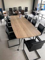 Luxe design vergadertafel met Chrome onderstel, Huis en Inrichting, Overige vormen, 200 cm of meer, Nieuw, 100 tot 150 cm