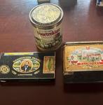 3 oude tabakswaren blikken., Ophalen of Verzenden, Gebruikt, Overige