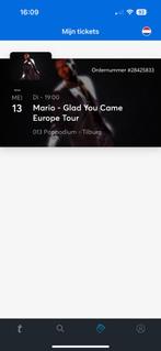 2 Kaartjes Mario 013 Tilburg vanavond, Twee personen