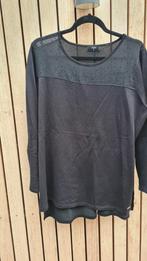 Tahari Trui Maat 46 met Transparant Halsdeel, Tahari, Zwart, Maat 46/48 (XL) of groter, Nieuw