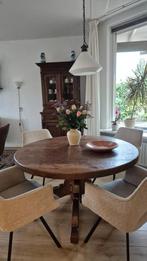 Ronde eettafel zonder stoelen, Huis en Inrichting, Tafels | Eettafels, Ophalen, Zo goed als nieuw, Rond, 100 tot 150 cm