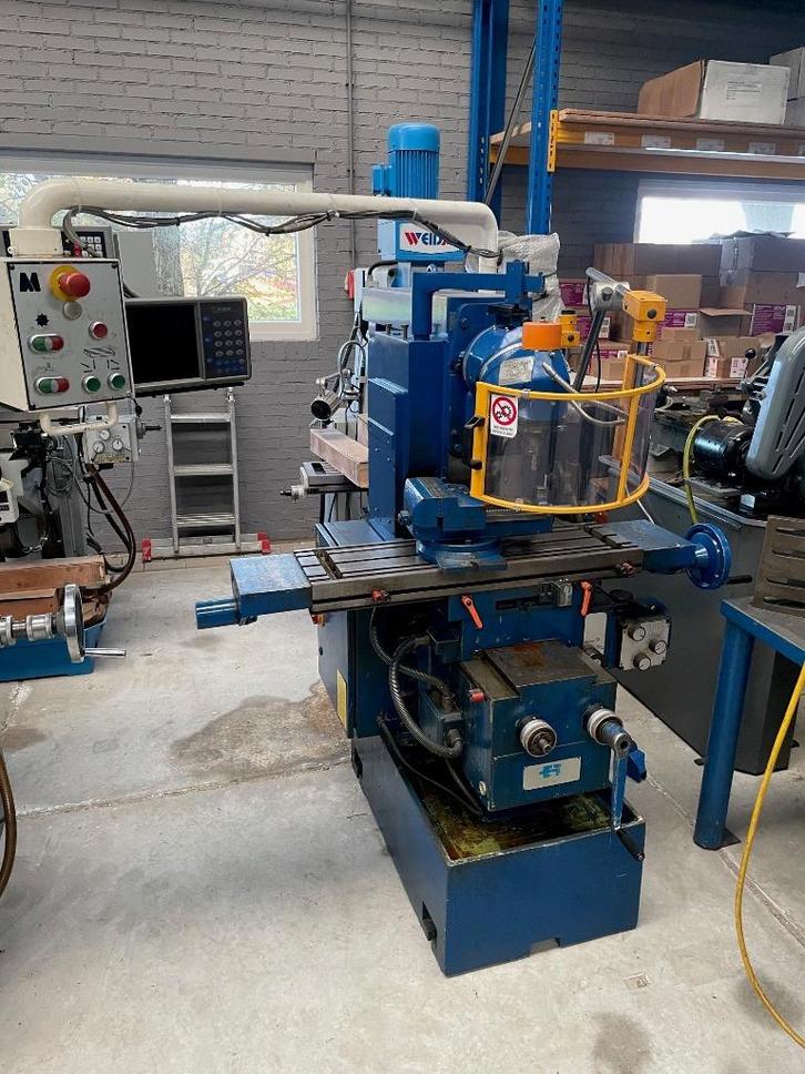 Milko freesmachine type 14, ex onderwijs, Doe-het-zelf en Verbouw, Gereedschap | Freesmachines, Gebruikt, Elektrisch, Ophalen of Verzenden