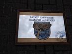 Brugs Tarwe Bier reclame spiegel, Ophalen of Verzenden, Zo goed als nieuw, Reclamebord, Plaat of Schild, Overige merken
