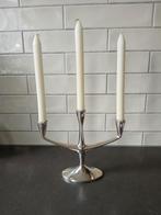 Van Lutz en Weiss drie armige kaarsenhouder, verzilverd, Ophalen of Verzenden