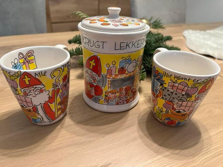 Blond Amsterdam Sinterklaas Servies, Huis en Inrichting, Keuken | Servies, Zo goed als nieuw, Kop(pen) en/of Schotel(s), Overige stijlen
