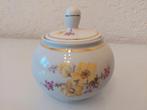 Vintage Suikerpot met Deksel VEB Weisswasser - Bloemenmotief, Ophalen of Verzenden