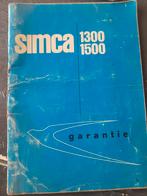 Simca 1300 1500, Ophalen