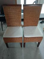 Stoelen, Ophalen, Twee, Bruin, Riet of Rotan