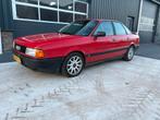 Audi 80 1.6 U9 1990 Rood, Auto's, Audi, Voorwielaandrijving, 1025 kg, Stof, 4 cilinders