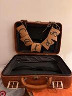 Vintage koffer trouwkaartendoos, Ophalen, Gebruikt, Feestartikel, Geboorte of Huwelijk