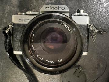 Minolta XD7 met 3 objectieven, flitser & accessoires beschikbaar voor biedingen