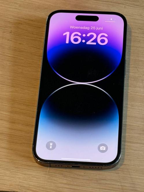 Prachtige iPhone 14 Pro Purple 128GB, met 100% batterij!, Telecommunicatie, Mobiele telefoons | Apple iPhone, Zo goed als nieuw