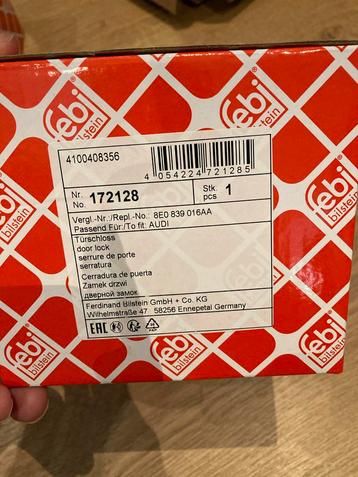 FEBI Bilstein portierslot rechts achter - OEM 8E0 839 016AA beschikbaar voor biedingen