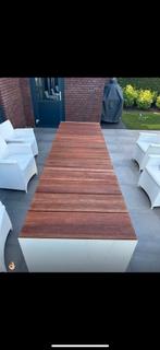 Super mooie Ayana tuin tafel + 6 stoelen, Verzenden, Zo goed als nieuw, Rechthoekig, Aluminium