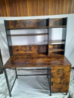 Bureau - Zwart/Bruin - 120x60x150cm - Goede Staat, Huis en Inrichting, Ophalen, Zo goed als nieuw, Bureau