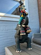 Clown op olifant., Verzamelen, Beelden en Beeldjes, Ophalen, Zo goed als nieuw, Dier