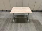 Aspa instelbaar bureau met knop en kabelgoot 120x80cm, 24st, Huis en Inrichting, Bureaus, Ophalen of Verzenden, Gebruikt, Bureau