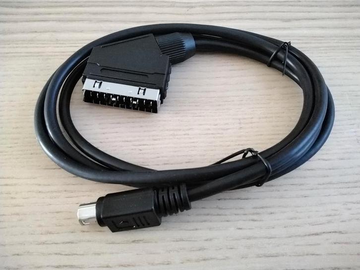 Mini DIN naar SCART voor o.a. Tulip Compact 2 computer, Computers en Software, Vintage Computers, Ophalen of Verzenden