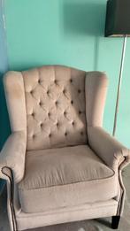 Comfortabele fauteuil met knopen, Ophalen, Gebruikt, Klassiek, 75 tot 100 cm