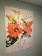 IXXI  yellow chinese rose 100x140, Antiek en Kunst, Kunst | Schilderijen | Abstract, Ophalen of Verzenden
