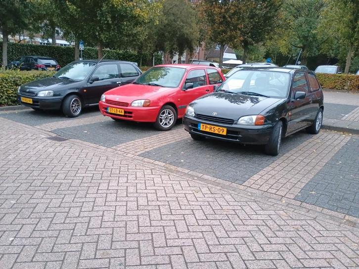 Zwarte Toyota Starlet p9 GXLI Carrat, Auto's, Toyota, Particulier, Ophalen