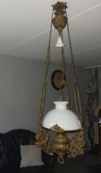 Prachtige antieke, olielamp, hanglamp, Antiek en Kunst, Ophalen