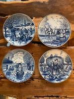 Delfts Blauwe Bordjes - De Vier Jaargetijden, Ophalen of Verzenden