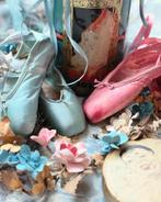 Bundel antieke Franse decoraties brocante lichtblauw roze, Verzenden