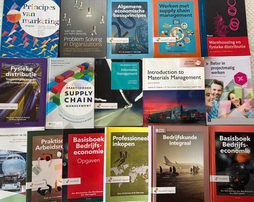 Diverse studieboeken logistiek management/bedrijfskunde, Boeken, Studieboeken en Cursussen, Zo goed als nieuw, HBO, Ophalen of Verzenden