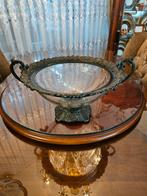 Baroque grote ronde fruitschaal, Ophalen of Verzenden, Rond, Glas