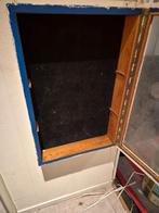 Vintage Wandvitrine/Schoolkast met Plexiglas Deur, Huis en Inrichting, Kasten | Vitrinekasten, Ophalen, Gebruikt, 25 tot 50 cm