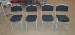 Kantine stoelen, Ophalen, Gebruikt, Zwart, Vier