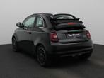 Fiat 500e La Prima 42 kWh Cabrio | ECC | Parkeersensoren V+A, Auto's, 12 maanden, Gebruikt, 4 stoelen, Zwart
