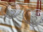 2 vintage, kristallen schaaltjes., Ophalen of Verzenden
